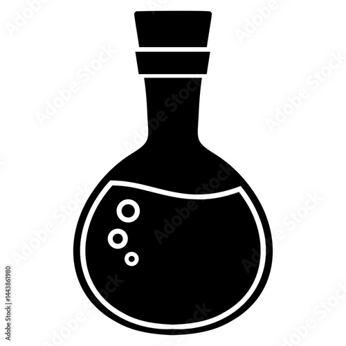 flask laboratory equipment icon vector 