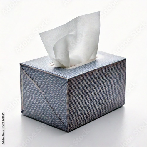 one pack tissue at white background
