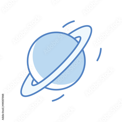 Uranus Icon vector stock illustration
