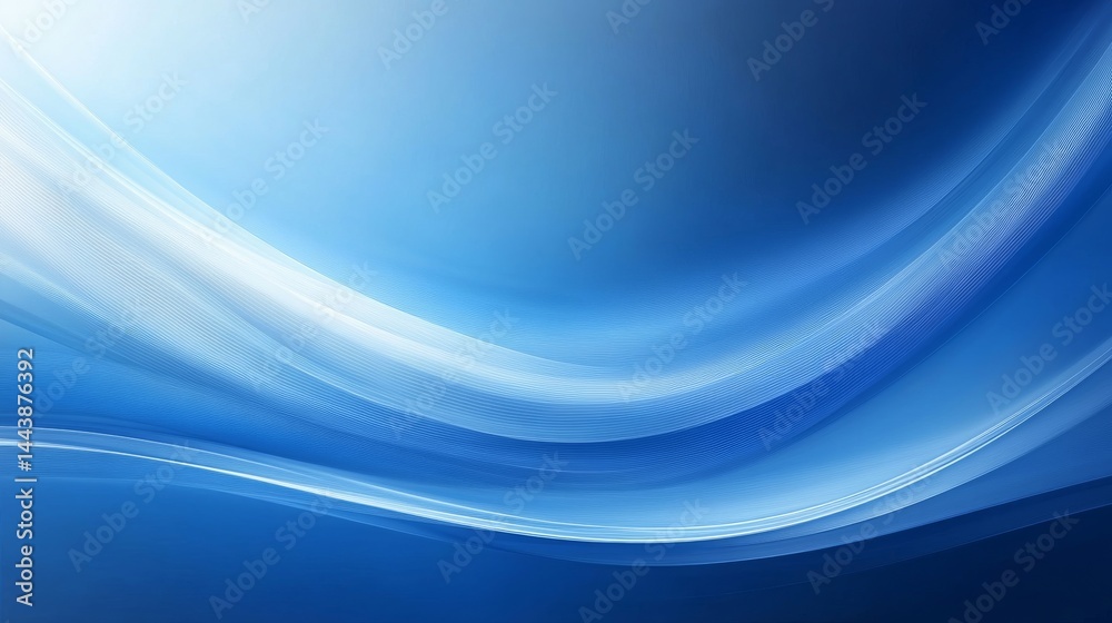 Fototapeta premium Abstract Blue Waves Graphic Design