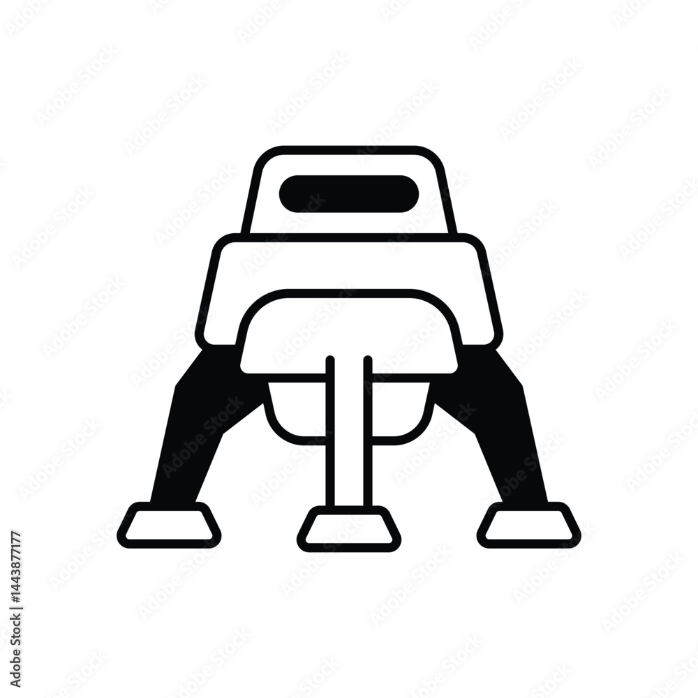 Lander Icon vector stock illustration Lander Icon vector stock illustration