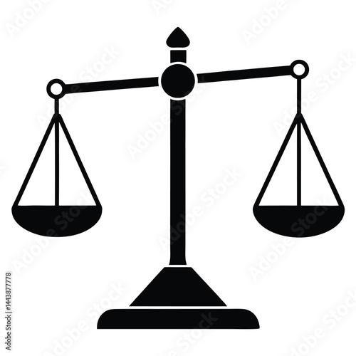 isolated laboratory scale on white background