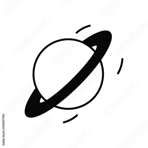 Uranus Icon vector stock illustration