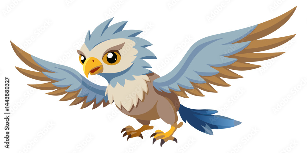 Obraz premium blue bird with an eagle