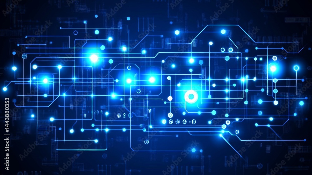 Fototapeta premium Intricate Circuitry Design - Futuristic Technology