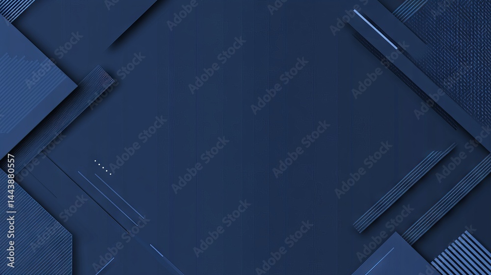 Obraz premium Dark Blue Geometric Abstract Background Design