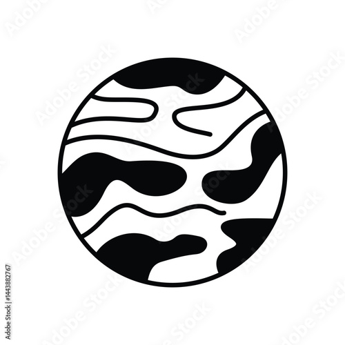 Mars Icon vector stock illustration