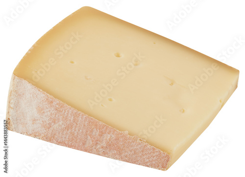 Triangle Butter Cheese cut out isolated transparent background