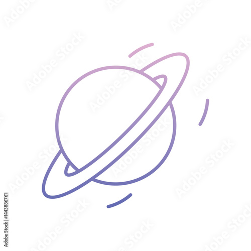 Uranus Icon vector stock illustration