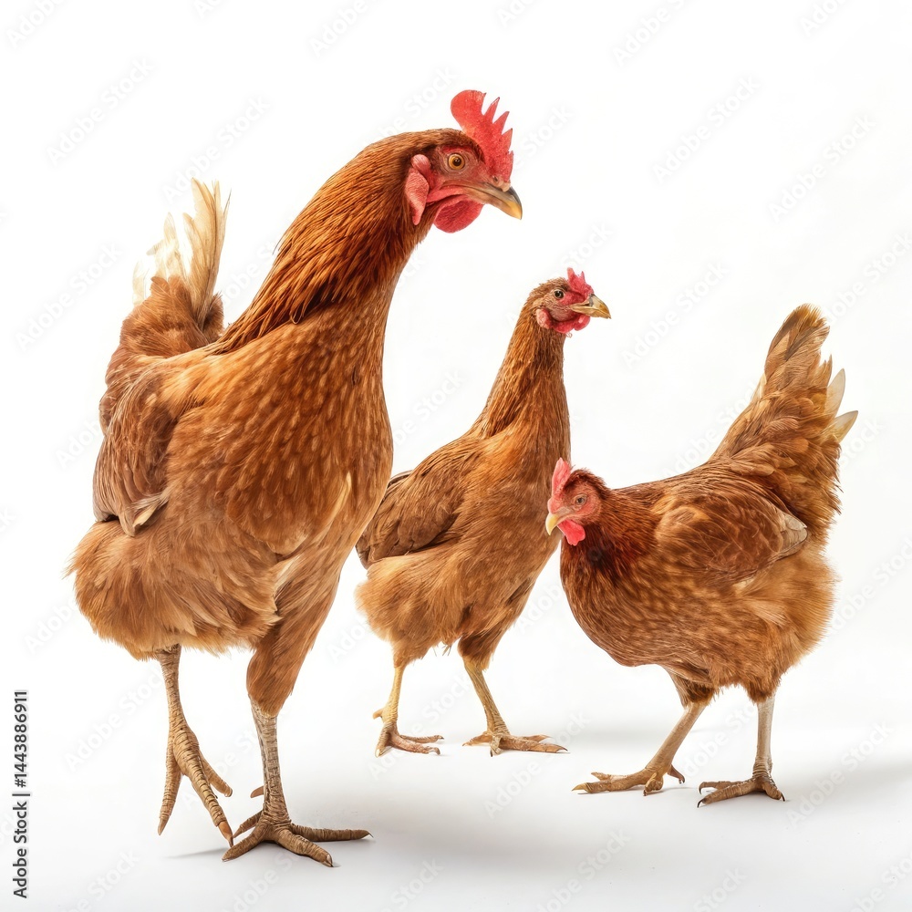 rooster and hen rooster and hen