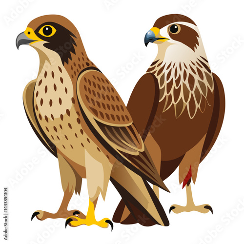 eagle on a white