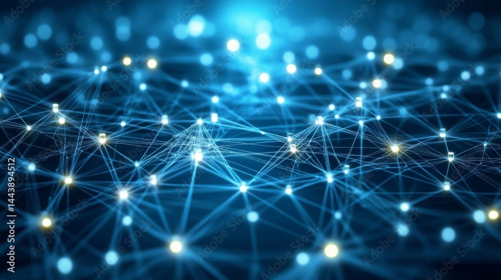 Obraz premium Intricate Network Design: A Visual Representation of Interconnectivity