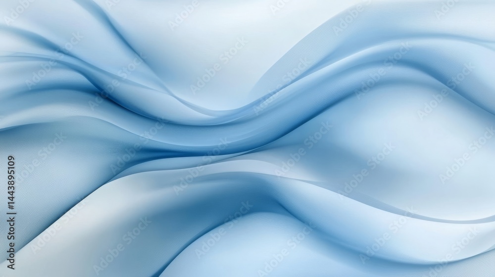 Fototapeta premium Abstract Blue Waves Graphic Design