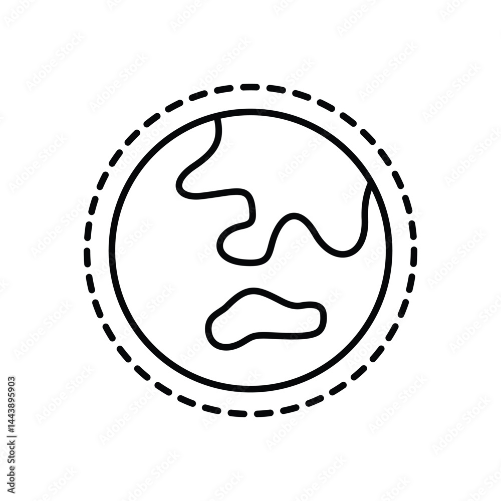Ozone Layer Icon vector stock illustration Ozone Layer Icon vector stock illustration