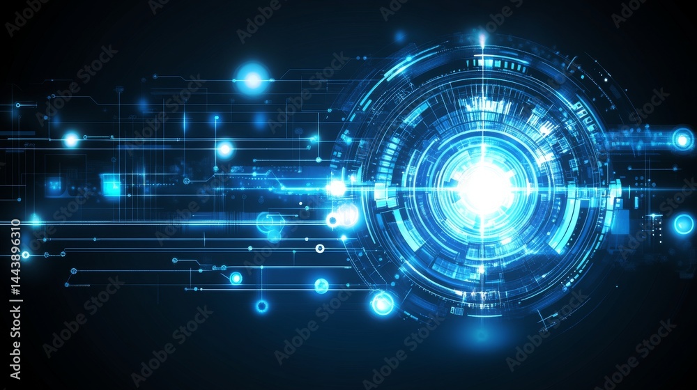 Fototapeta premium Abstract Futuristic Technology Design
