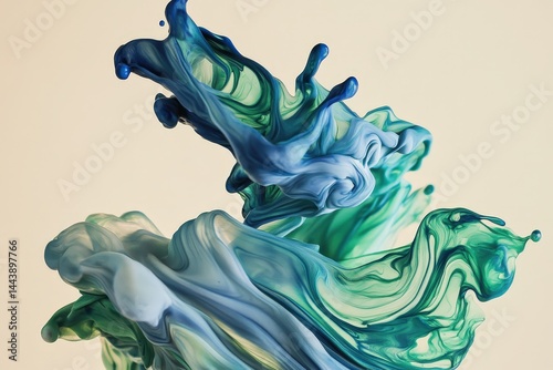 Abstract fluid design of vibrant colors in motion.