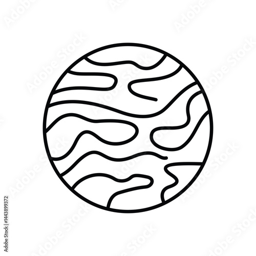 Mars Icon vector stock illustration