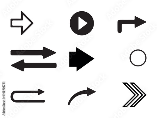 arrow icon set
