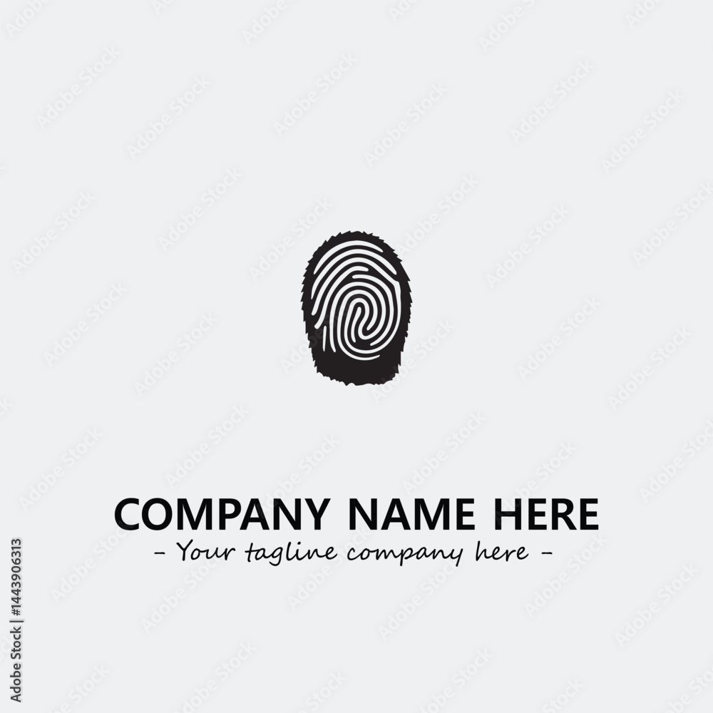 Fingerprint logo company design vector illustration Fingerprint logo company design vector illustration