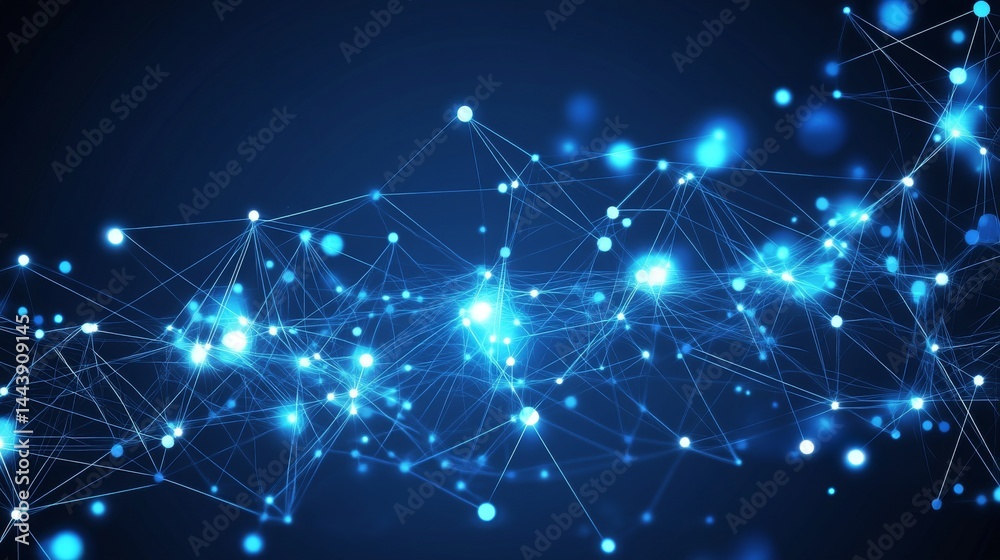 Fototapeta premium Abstract Network Design - Futuristic Technology