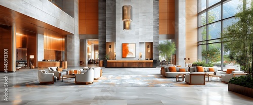 Modern Hotel Lobby