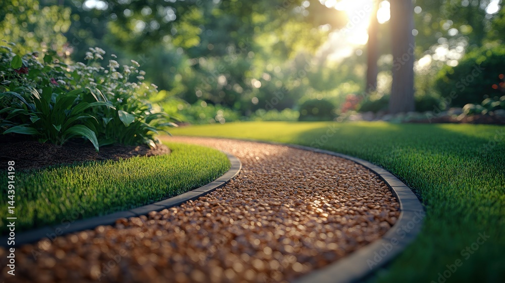 Obraz premium Serene garden pathway