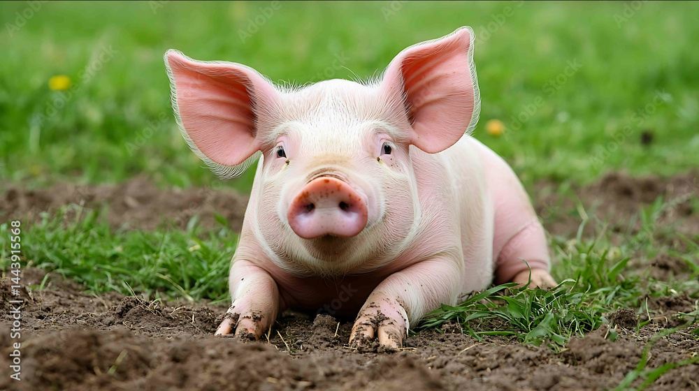 pig in a professional farm house livestock industry pig in a professional farm house livestock industry
