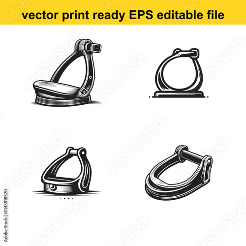 stirrup vector silhouette