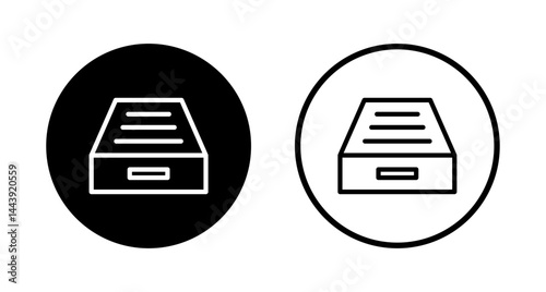 Archive folders icon logo design. Document vector icon. Archive storage icon.