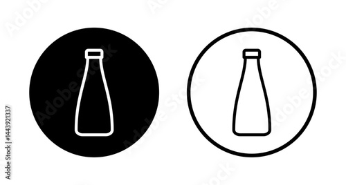 Bottle icon logo design. bottle sign and symbol