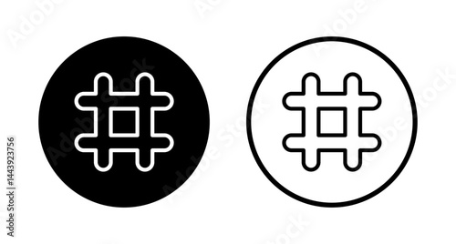 Hashtag icon logo design. hashtag sign and symbol