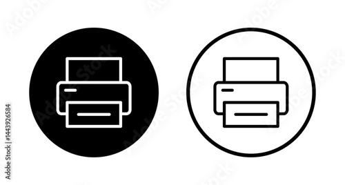 Print icon logo design. printer sign and symbol
