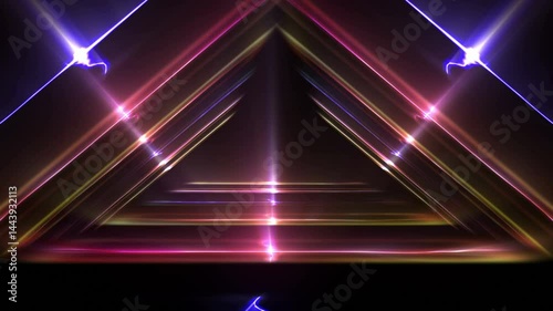 Triangle Lights Background Loop Video