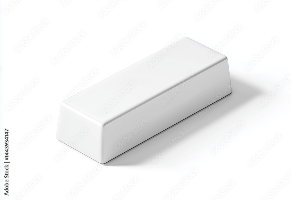 Rectangular Mockup Chocolate Packaging on White Background Clean Minimalist Style Rectangular Mockup Chocolate Packaging on White Background Clean Minimalist Style