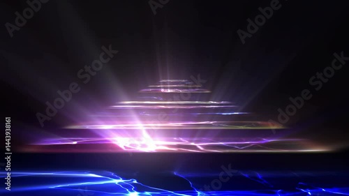 Abstract Colorful Stage Floor Video