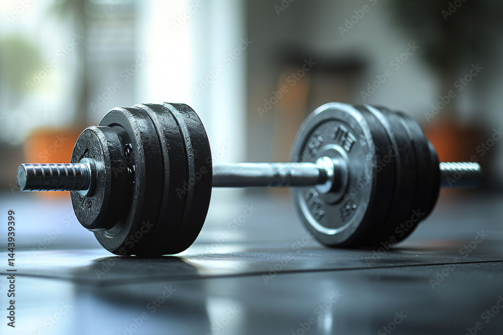 Transparent background with a barbell isolated, showcasing its and features Transparent background with a barbell isolated, showcasing its and features