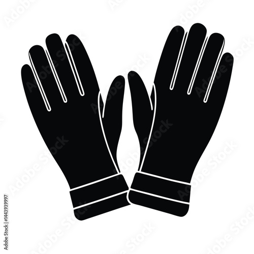 isolated animal grooming gloves on white background