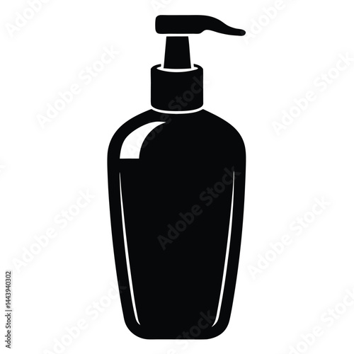 isolated dog shampoo bottle on white background 