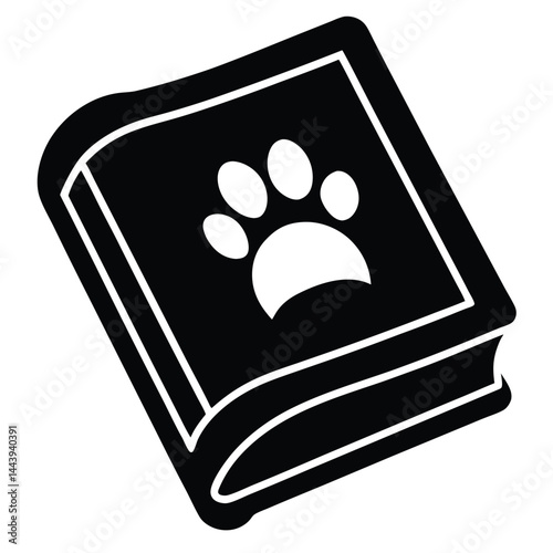 isolated pet care handbook on white background 