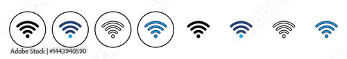 Wifi icon vector. signal vector icon. Wireless  icon vector