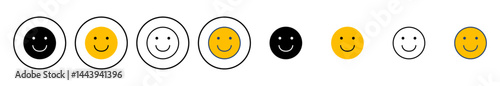 smile icon vector. smile emoticon icon. feedback
