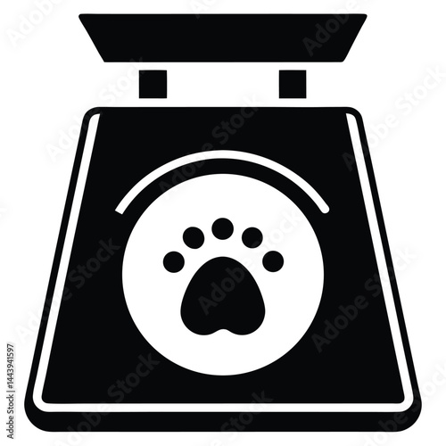 isolated pet weight scale on white background 