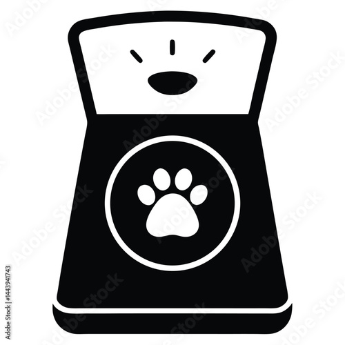 isolated pet weight scale on white background 