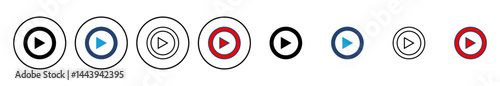 Free Download Play Icon vector. Play button vector icon - GFXLoad
