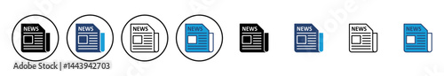 Newspaper icon vector. news paper vector sign