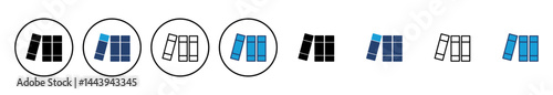 Library icon vector. education icon vector