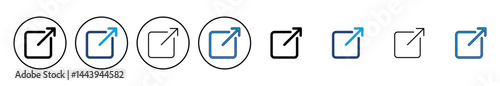 External link icon vector. link icon vector. hyperlink symbol