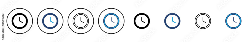 Clock icon vector. Time icon vector. watch icon symbol