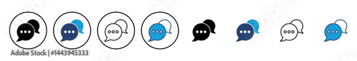 Chat icon vector. speech bubble icon. comment icon vector. message. contact us
