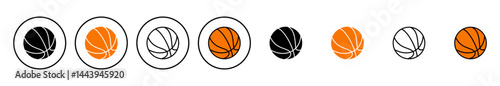 Basketball icon vector. Basketball ball icon. Basketball logo vector icon